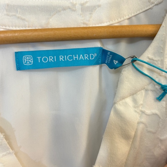 Tori Richard White Textured Tank Top - Picture 3 of 6